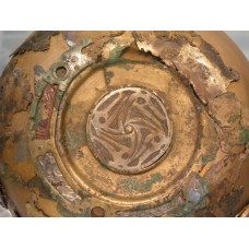 Medium-sized hanging bowl, curly swastika